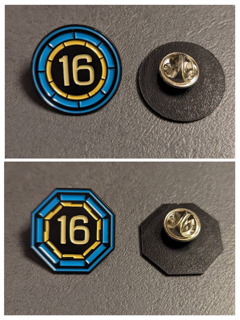 Level 16 Blue Resistance Ingress Prime/Redacted Pin von AlkaliaSwag