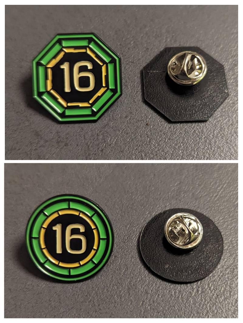 Level 16 Green Enlightened Ingress Prime/Redacted Pin von AlkaliaSwag
