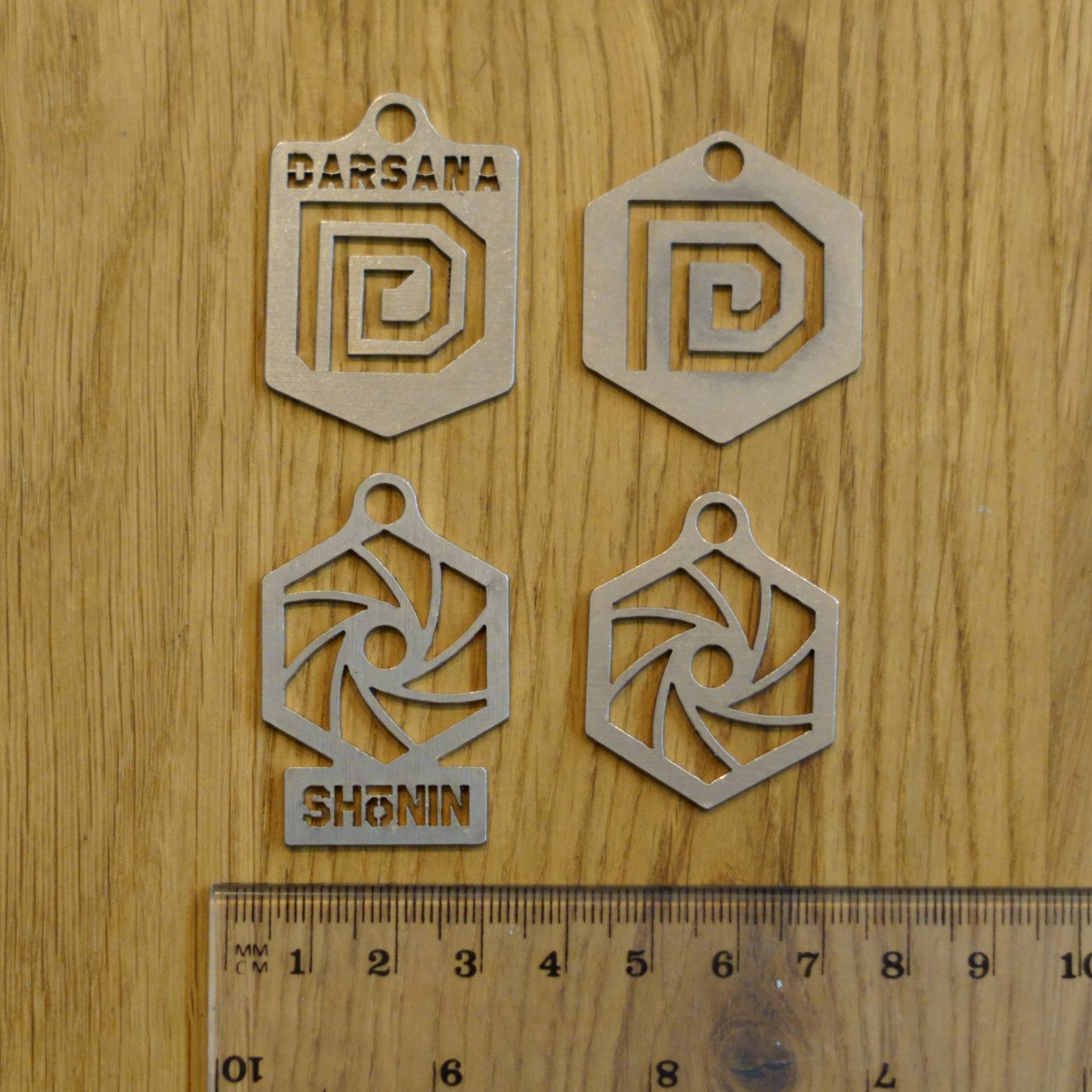 Shonin Darsana Ingress Stahl Anhänger Badges Anomaly Logo von AlkaliaSwag