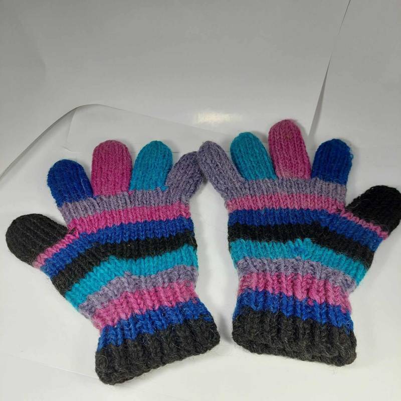 Handgemachte Vintage Wollhandschuhe - Made in Ecuador von AlkaraDesigns