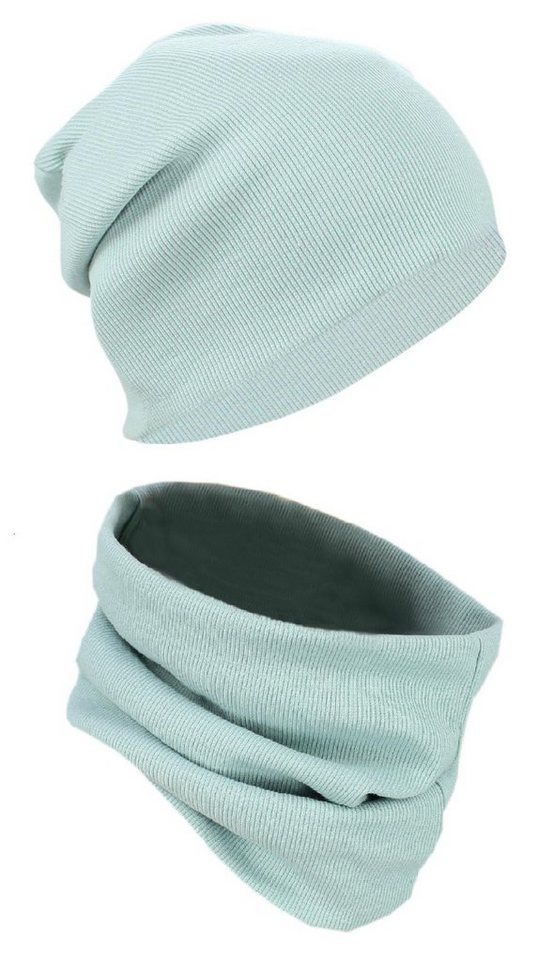 Alkato Beanie Alkato Unisex Beanie Mütze und Schal Set Uni von Alkato