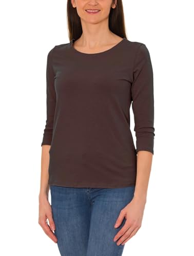 Alkato Damen Shirt 3/4 Arm mit Rundhals, Farbe: Hellbraun, Größe: M Alkato Damen Shirt 3/4 Arm mit Rundhals, Farbe: Hellbraun, Größe: M von Alkato