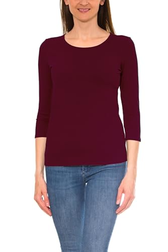 Alkato Damen Shirt 3/4 Arm mit Rundhals, Farbe: Weinrot, Größe: XXL Alkato Damen Shirt 3/4 Arm mit Rundhals, Farbe: Weinrot, Größe: XXL von Alkato