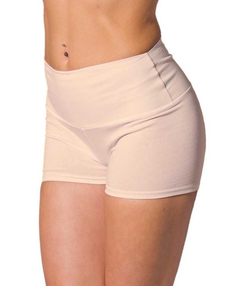 Alkato Yogashorts Alkato Damen Shorts mit Hohem Bund Hotpants Radlerhose Long Shorts von Alkato