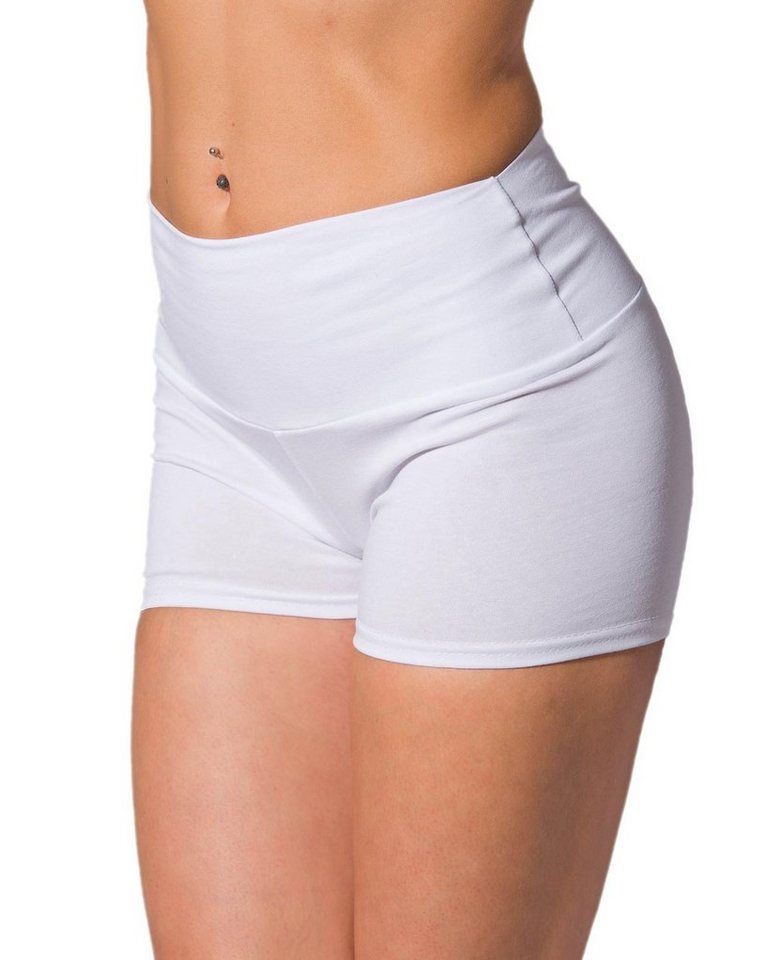 Alkato Yogashorts Alkato Damen Shorts mit Hohem Bund Hotpants Radlerhose Long Shorts von Alkato