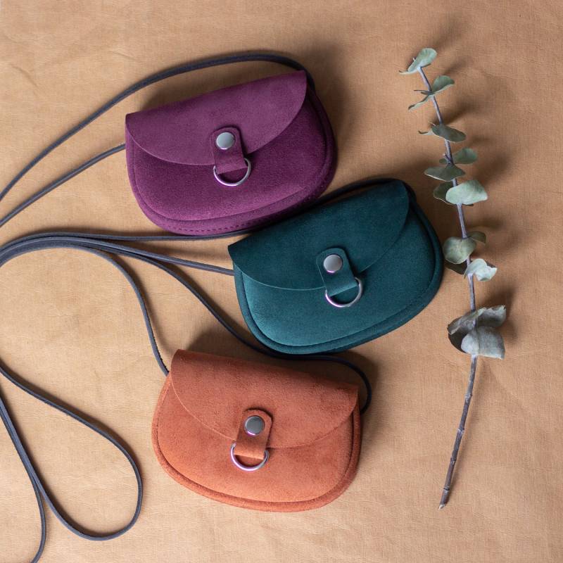 Kleinkind Ledertasche Kleines Mädchen Geldbörse Mini Crossbody Bag von AlkevichLeather