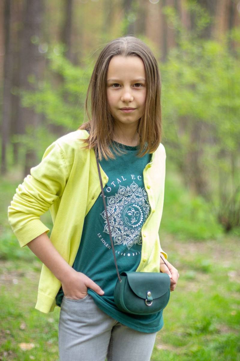 Leder Umhängetasche Für Teenager Mädchen - Handgemachte Mini Geldbörse von AlkevichLeather