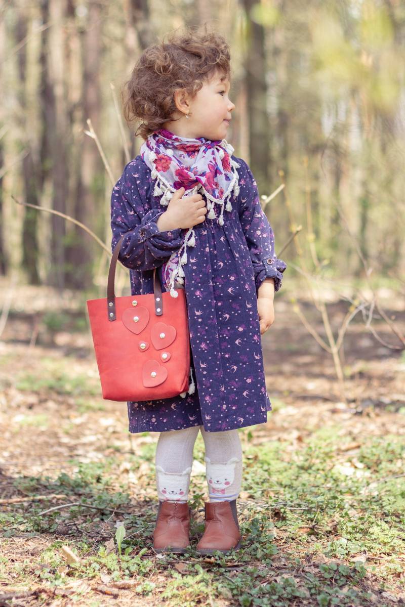 Lederne Einkaufstasche Für Vorschulkinder - Kleinkind-Lesetasche von AlkevichLeather