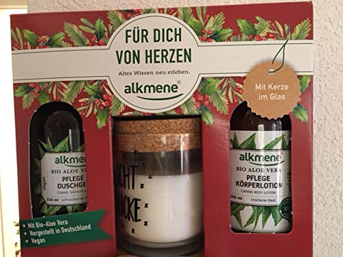 Geschenkpackung Bio Aloe Vera mit Kerze von Alkmene