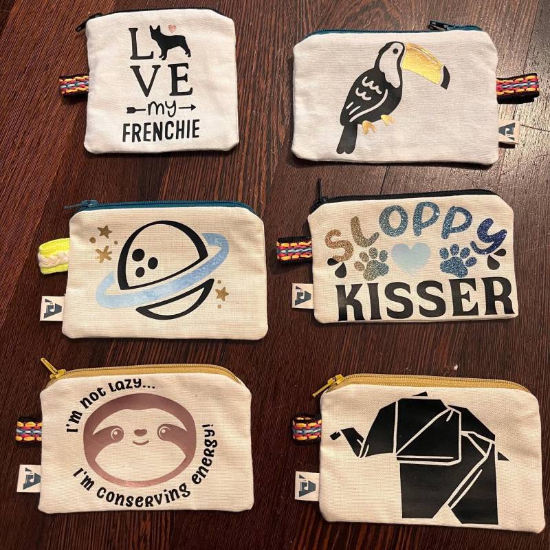 Baumwollmäppchen - Lustige Designs, Personalisierbare Geldbörse von Alkminisminisews