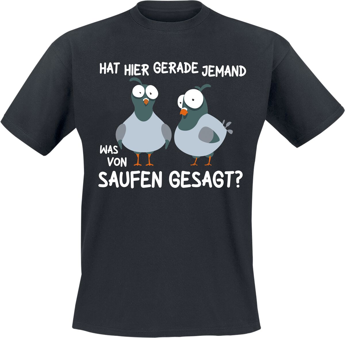 Alkohol & Party Hat hier gerade jemand was von Saufen gesagt? T-Shirt schwarz in L von Alkohol & Party