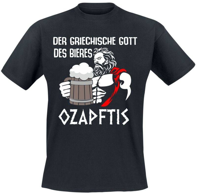 Alkohol & Party Ozapftiz T-Shirt schwarz in L von Alkohol & Party