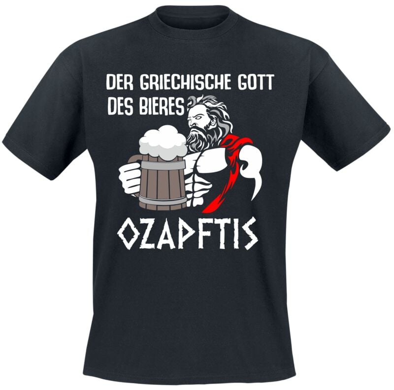 Alkohol & Party Ozapftiz T-Shirt schwarz in XL von Alkohol & Party