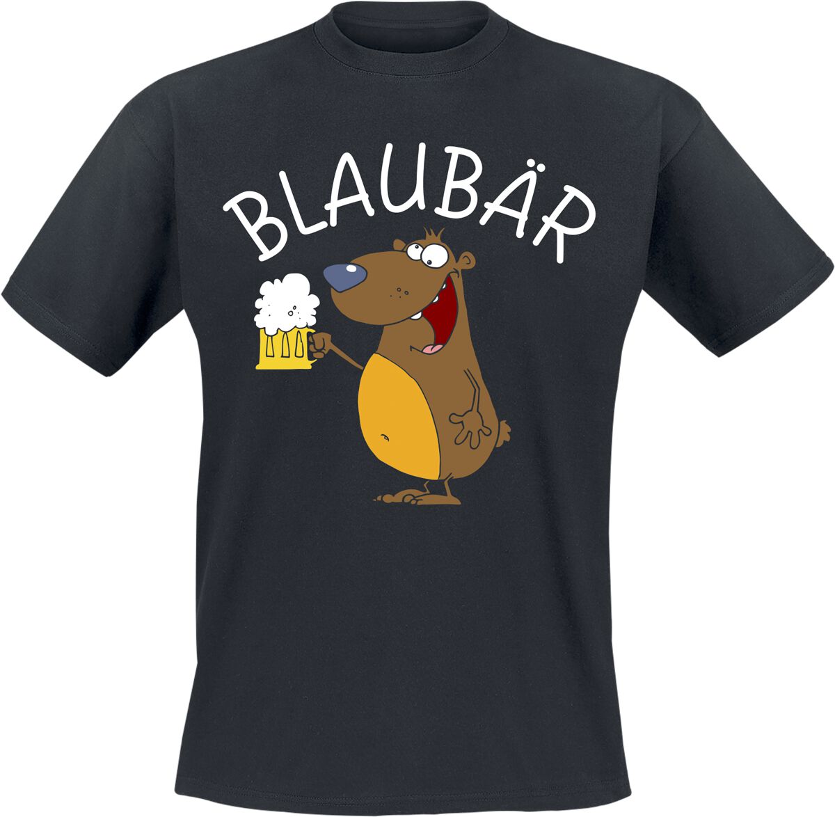 Alkohol & Party T-Shirt - Blaubär - M bis 3XL - für Männer - Größe M - schwarz von Alkohol & Party