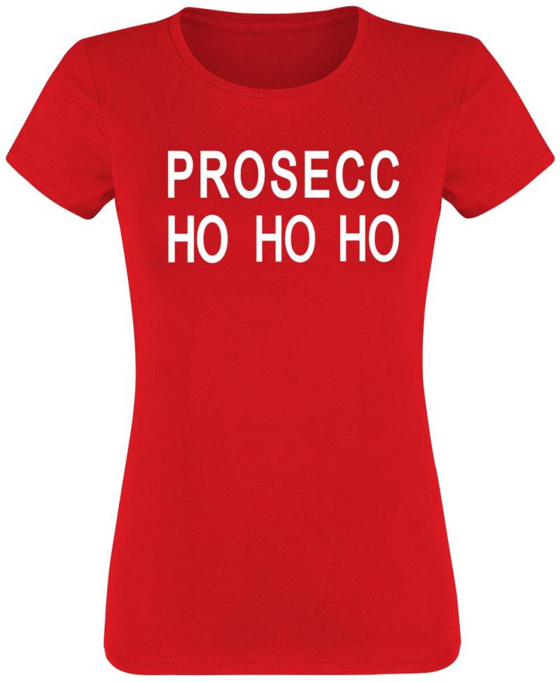 Alkohol & Party T-Shirt - Prosecc Ho Ho Ho - S bis 3XL - für Damen - Größe M - rot Alkohol & Party T-Shirt - Prosecc Ho Ho Ho - S bis 3XL - für Damen - Größe M - rot von Alkohol & Party