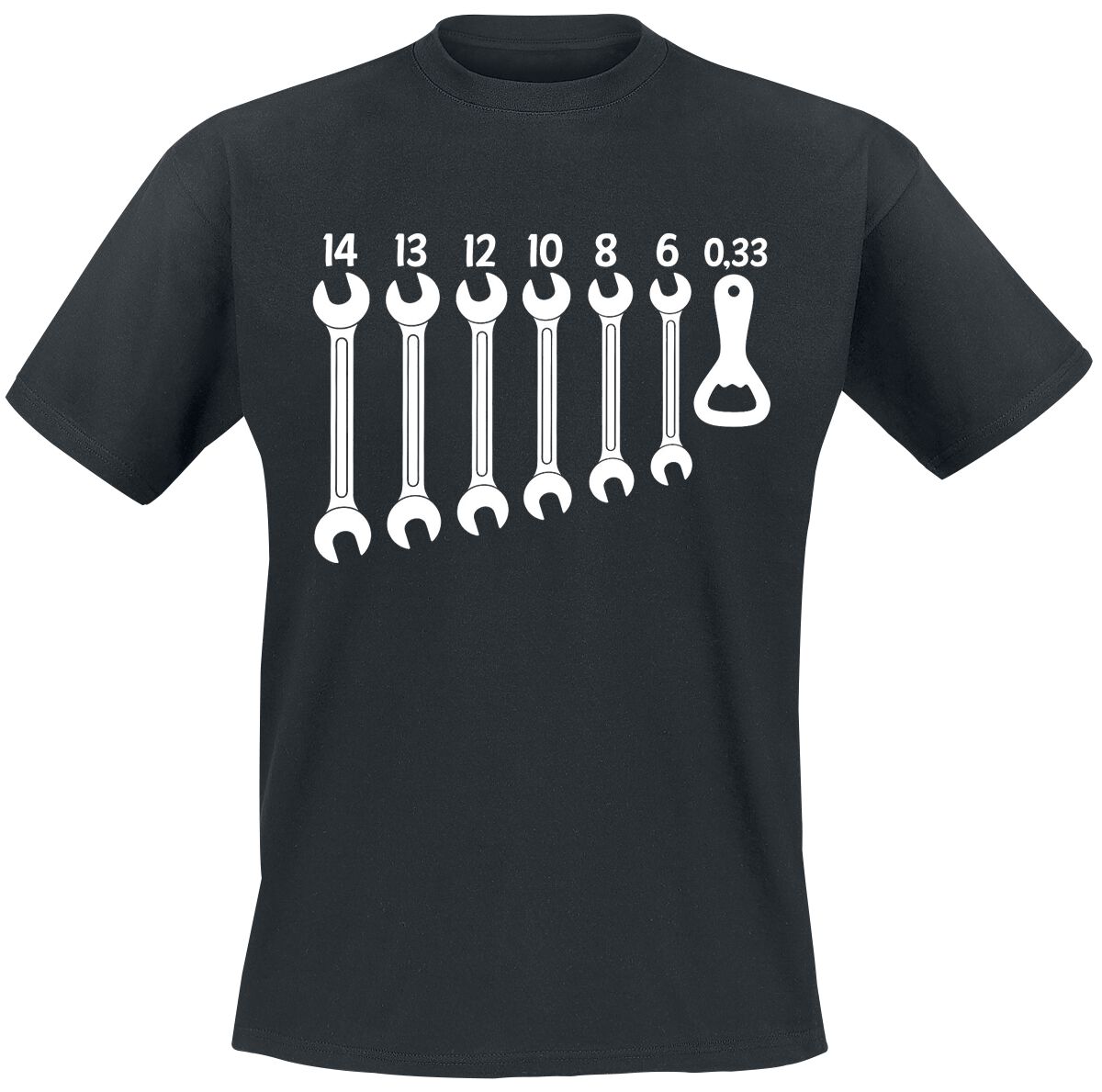Alkohol & Party T-Shirt - Schlüssel Öffner - M bis 4XL - für Männer - Größe 3XL - schwarz von Alkohol & Party