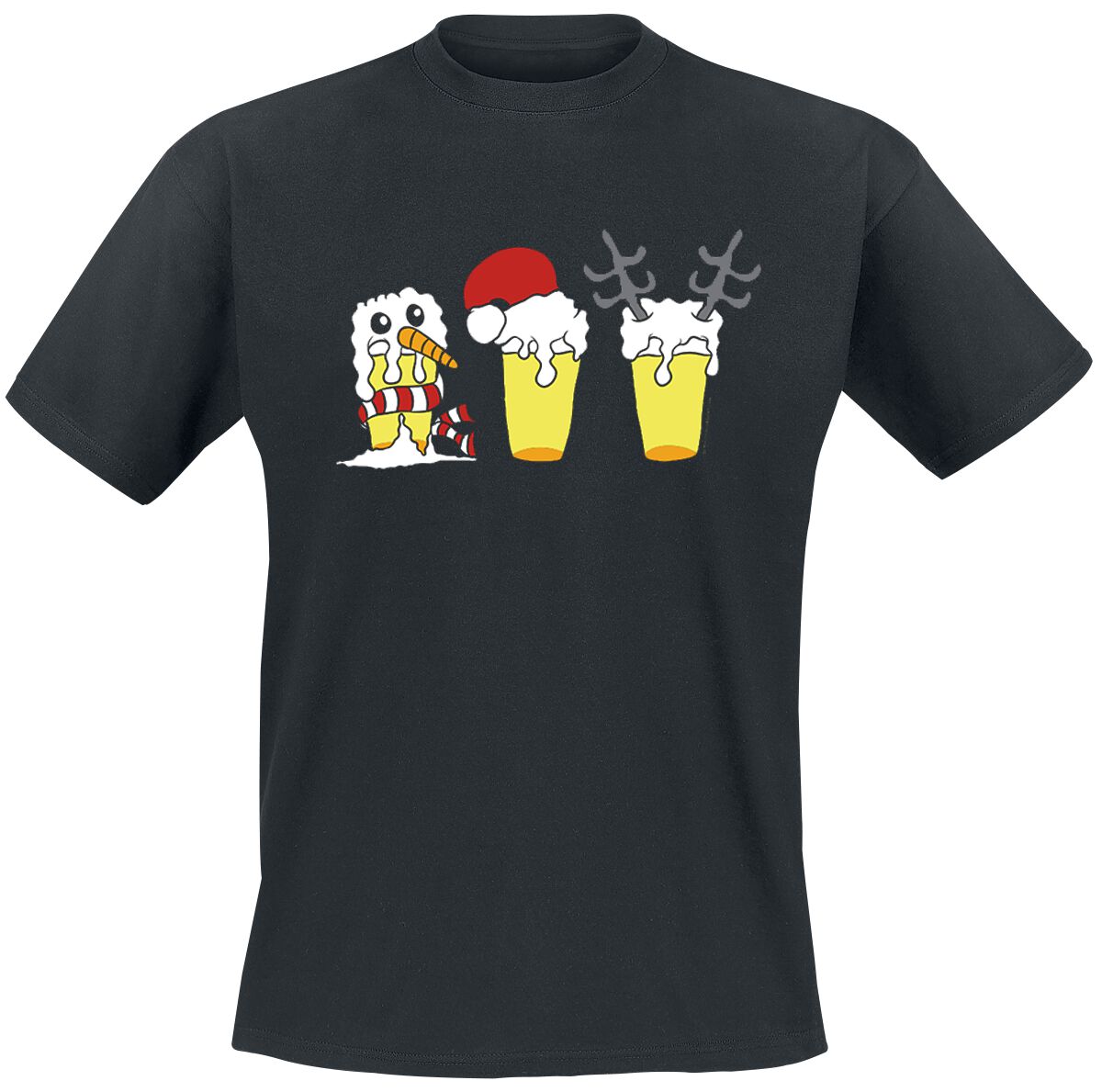 Alkohol & Party T-Shirt - X-Mas Beer - S bis XXL - für Männer - Größe XXL - schwarz von Alkohol & Party