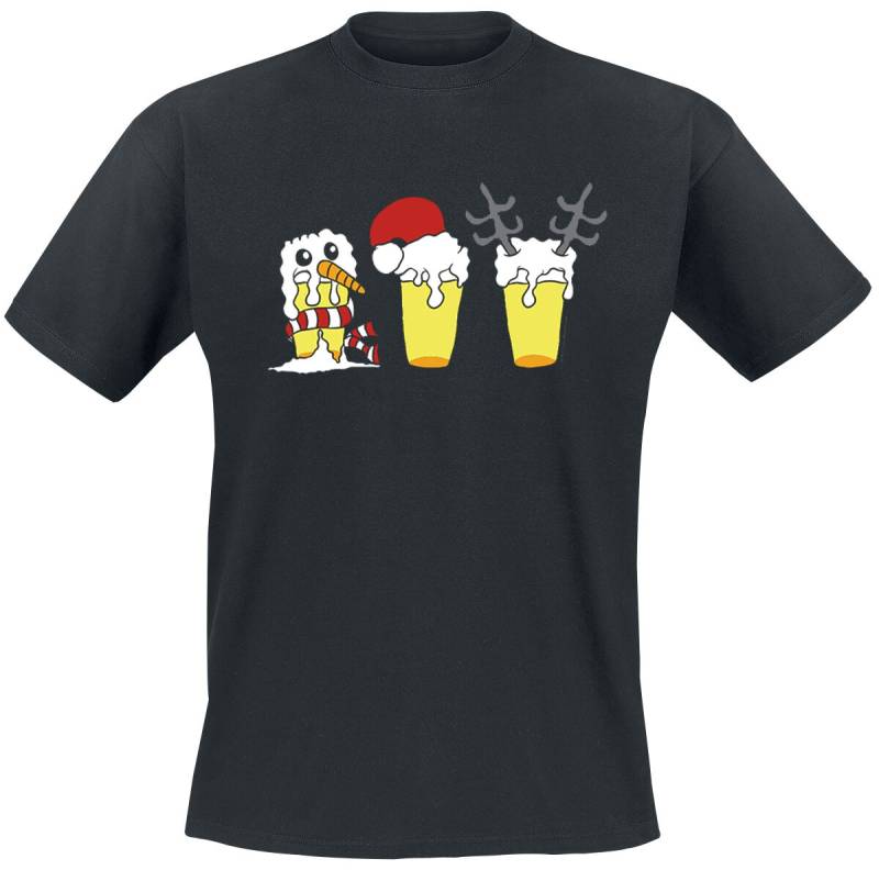 Alkohol & Party X-Mas Beer T-Shirt schwarz in M von Alkohol & Party