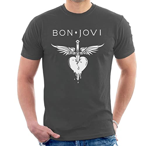 All+Every Bon Jovi Dagger Heart Logo Men's T-Shirt von All+Every