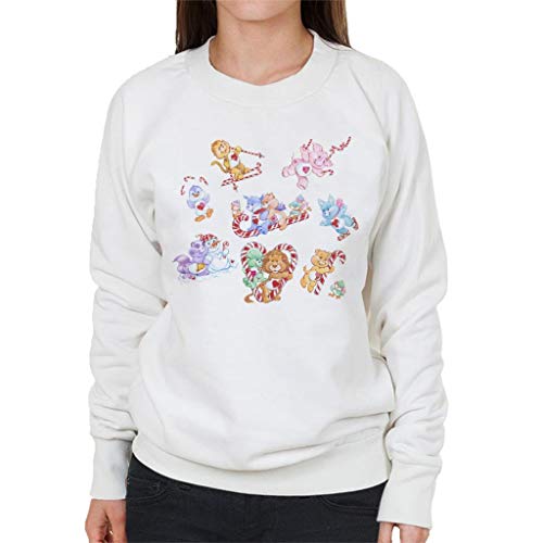 All+Every Care Bears Christmas Candy Cane Montage Women's Sweatshirt von All+Every