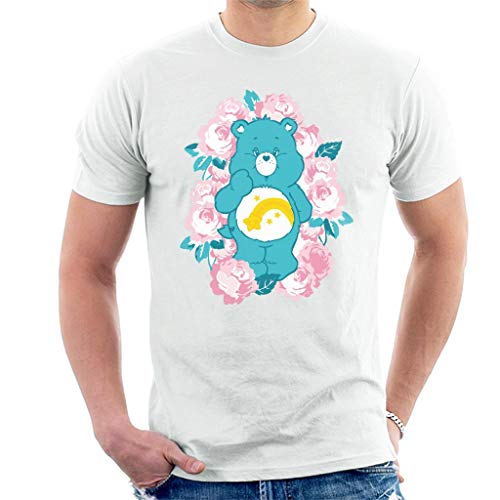 All+Every Care Bears Wish Bear Pink Flowers Men's T-Shirt von All+Every