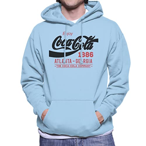 All+Every Coca Cola Black Classic Logo Men's Hooded Sweatshirt von All+Every