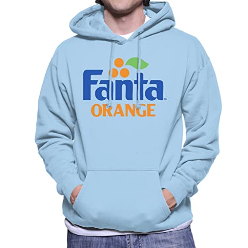 All+Every Fanta Orange 1980s Retro Logo Men's Hooded Sweatshirt von All+Every