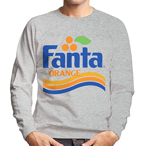 All+Every Fanta Orange 1980s Retro Wave Logo Men's Sweatshirt von All+Every