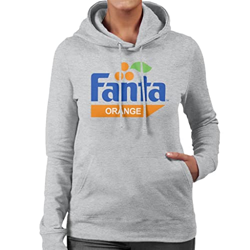 All+Every Fanta Orange Retro 1980s Logo Women's Hooded Sweatshirt von All+Every