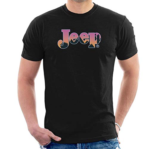 All+Every Jeep Desert Sunset Silhouette Logo Men's T-Shirt von All+Every