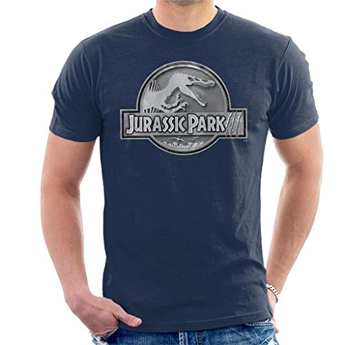 All+Every Jurassic Park III Spinosaurus Classic Silver Logo Men's T-Shirt von All+Every