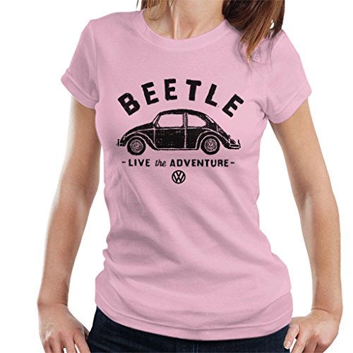 All+Every Official Volkswagen Beetle Black Live The Adventure Women's T-Shirt von All+Every