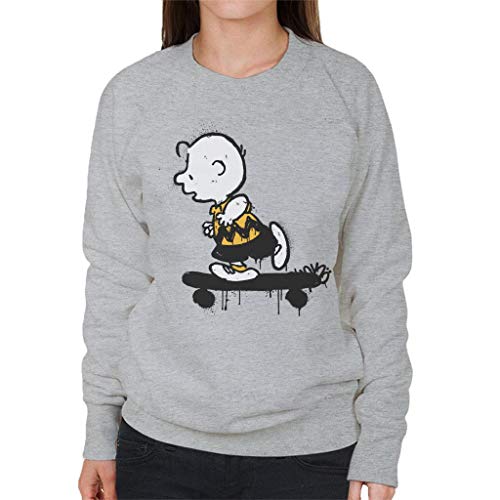 All+Every Peanuts Charlie Brown Skateboard Graffiti Women's Sweatshirt von All+Every