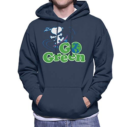 All+Every Peanuts Snoopy Go Green Men's Hooded Sweatshirt von All+Every