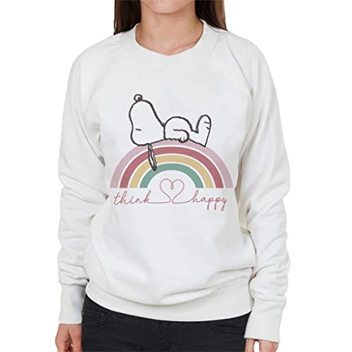 All+Every Peanuts Snoopy Rainbow Think Happy Women's Sweatshirt von All+Every