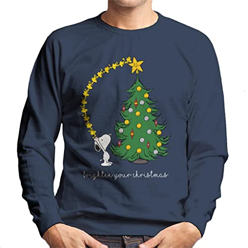 All+Every Peanuts Snoopy Woodstock Brighten Your Christmas Men's Sweatshirt von All+Every