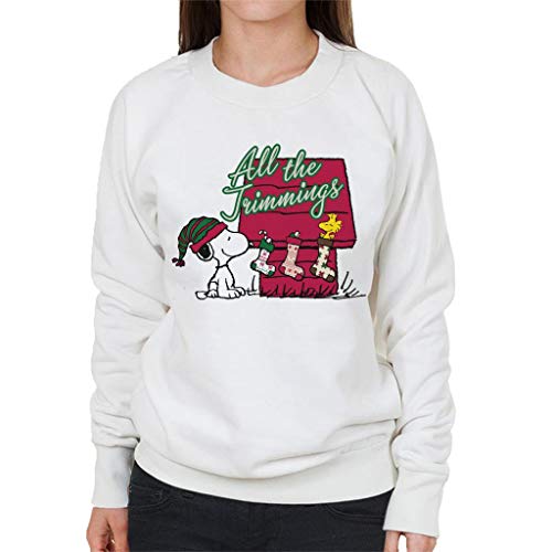 All+Every Peanuts Snoopy Woodstock In A Stocking Women's Sweatshirt von All+Every