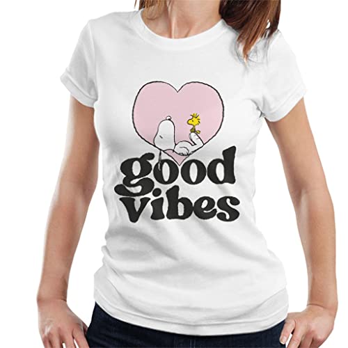 All+Every Peanuts Snoopy and Woodstock Good Vibes Women's T-Shirt von All+Every