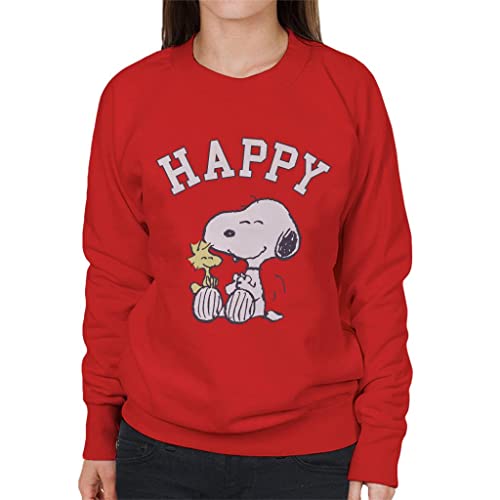 All+Every Peanuts Snoopy and Woodstock Happy Women's Sweatshirt von All+Every