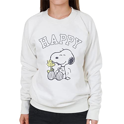 All+Every Peanuts Snoopy and Woodstock Happy Women's Sweatshirt von All+Every