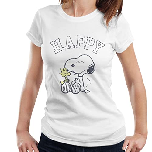 All+Every Peanuts Snoopy and Woodstock Happy Women's T-Shirt von All+Every