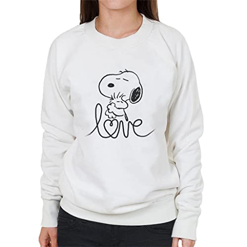 All+Every Peanuts Snoopy and Woodstock Love Outline Women's Sweatshirt von All+Every