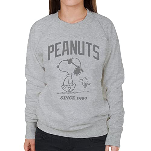 All+Every Peanuts Snoopy and Woodstock Outline Since 1950 Women's Sweatshirt von All+Every