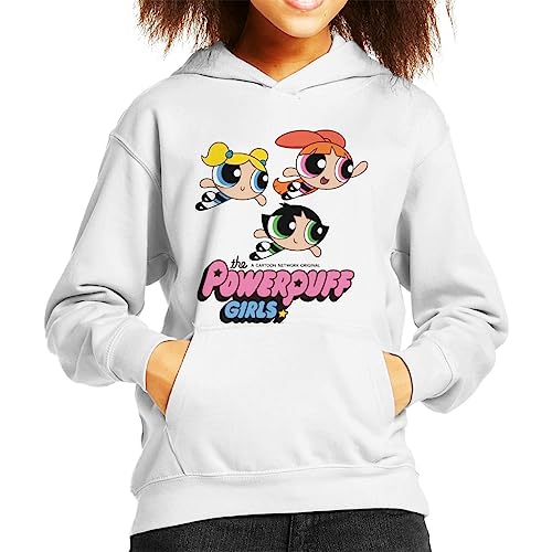 All+Every Powerpuff Girls Trio Smiling Flying Kid's Hooded Sweatshirt von All+Every