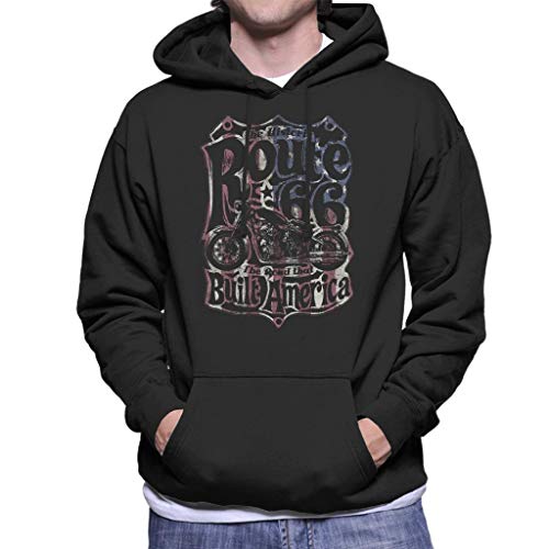 All+Every Route 66 70's US Flag Men's Hooded Sweatshirt von All+Every