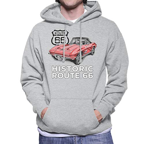 All+Every Route 66 Historic Sports Car Men's Hooded Sweatshirt von All+Every