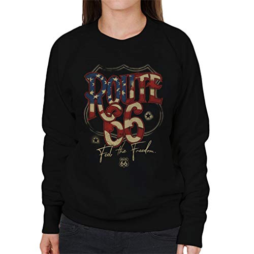 All+Every Route 66 US Flag Text Women's Sweatshirt von All+Every