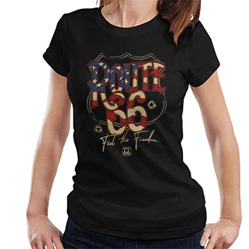 All+Every Route 66 US Flag Text Women's T-Shirt von All+Every
