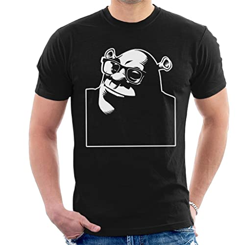 All+Every Shrek Wearing Glasses Silhouette Men's T-Shirt von All+Every
