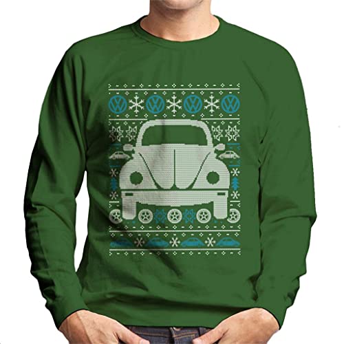 All+Every Volkswagen Christmas Beetle Festive Pattern Men's Sweatshirt von All+Every